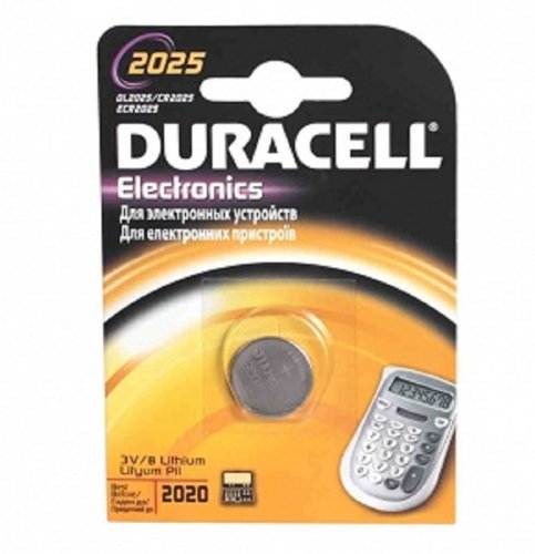 Элемент питания Duracell CR2025 (цена за 1 шт.) (батарейка) картинка 